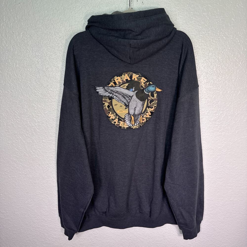 Drake Waterfowl Hoodie Mens 2XL Duck Mallard Graphic Soft Sweater Hunter XXL NEW